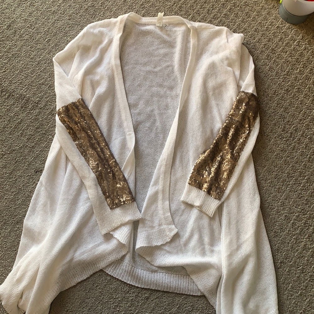 COPY - Sequin sleeve cardigan
